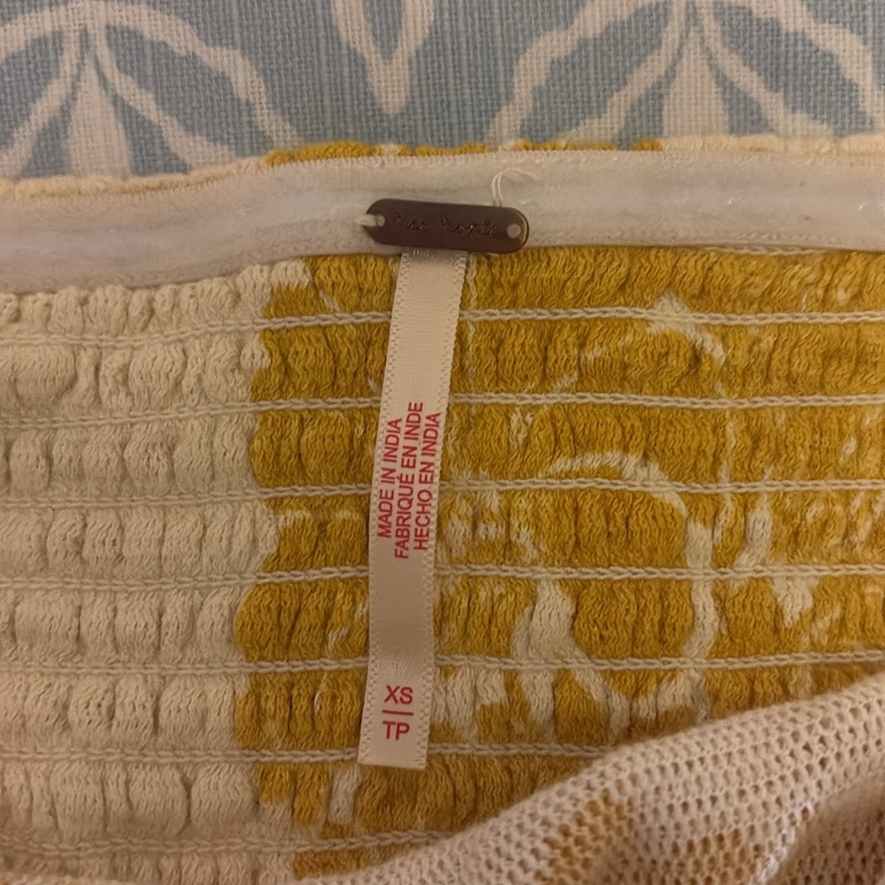 Free People yellow poppy tube top - Picture 6 of 10